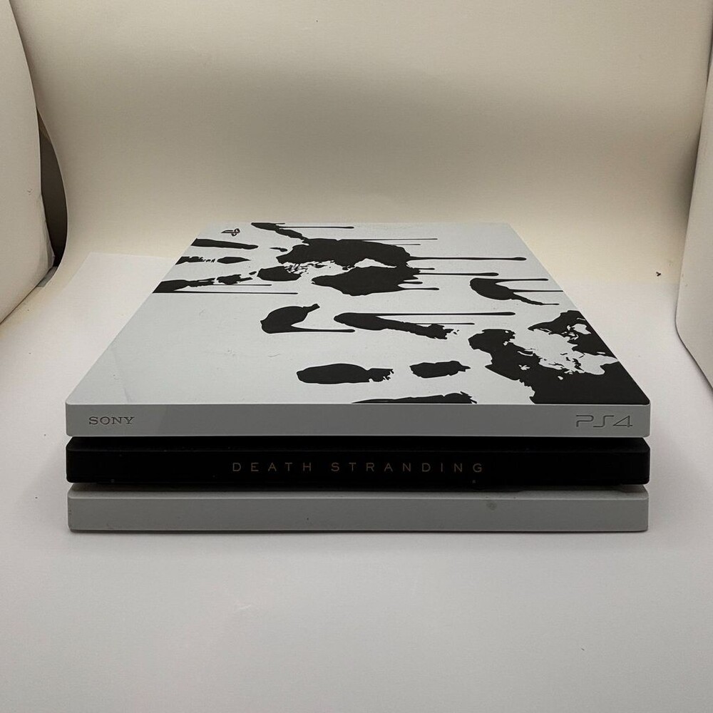 White PlayStation 4 Pro Death Stranding Limited Edition CUH-7215B Console Only